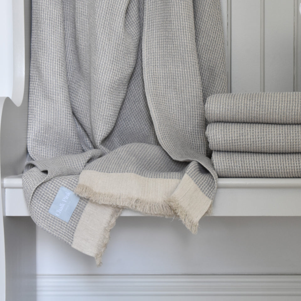 Linen Quilts & Throws Chalk Pink Linen Company