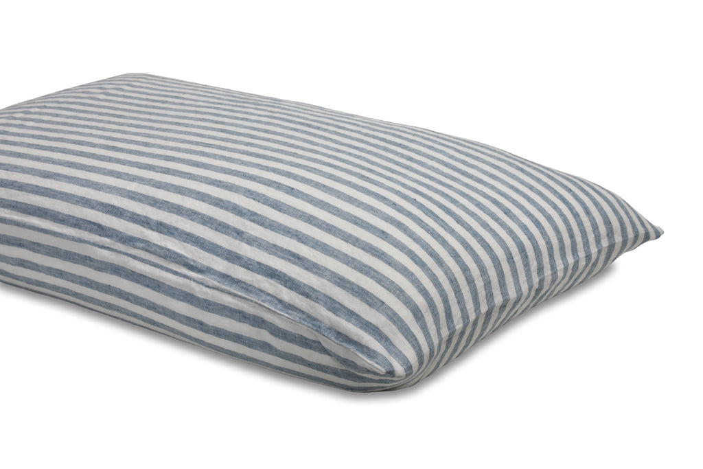 Blue Stripe Ticking Pillowcase