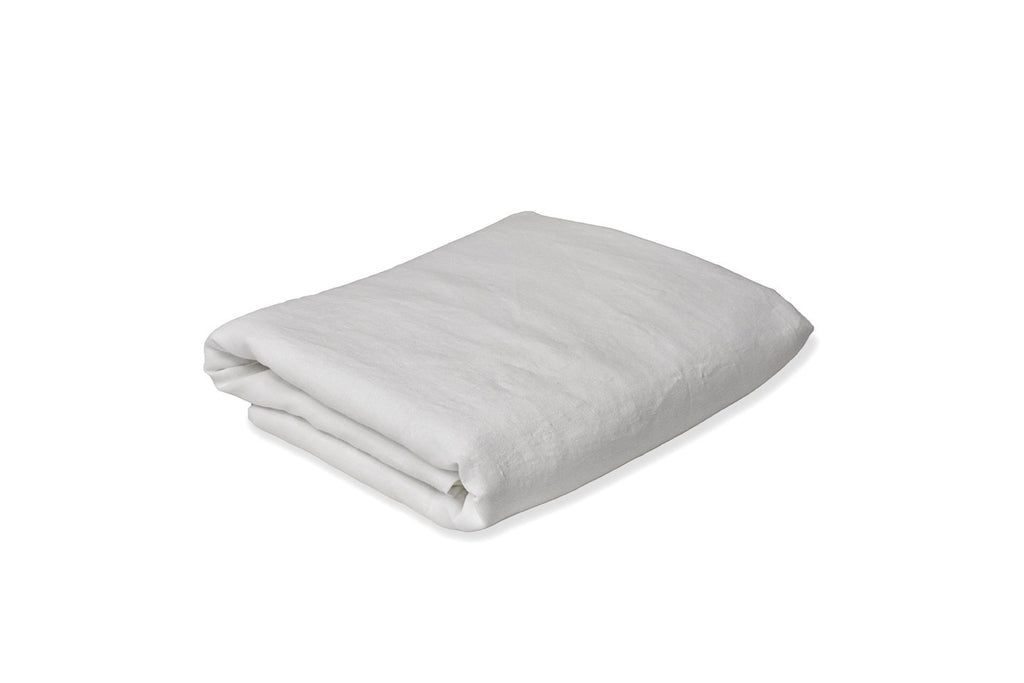 Folded Light Grey Linen Sheet