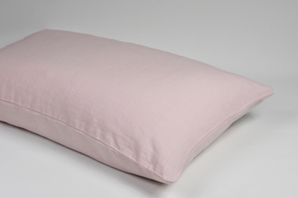 Pink Linen Pillowcase UK