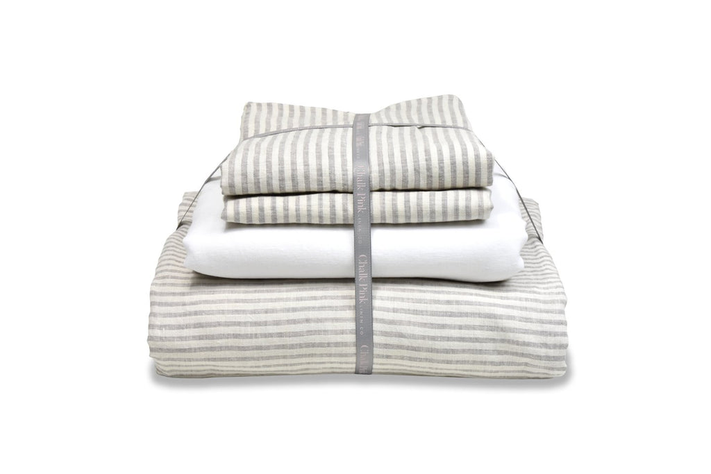 Pink Linen Bedding Bundle UK