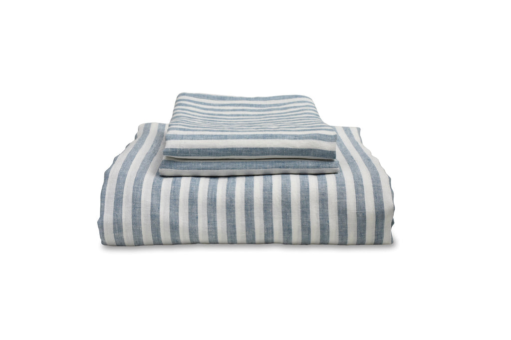 Pink Linen Duvet Cover With Pillowcases