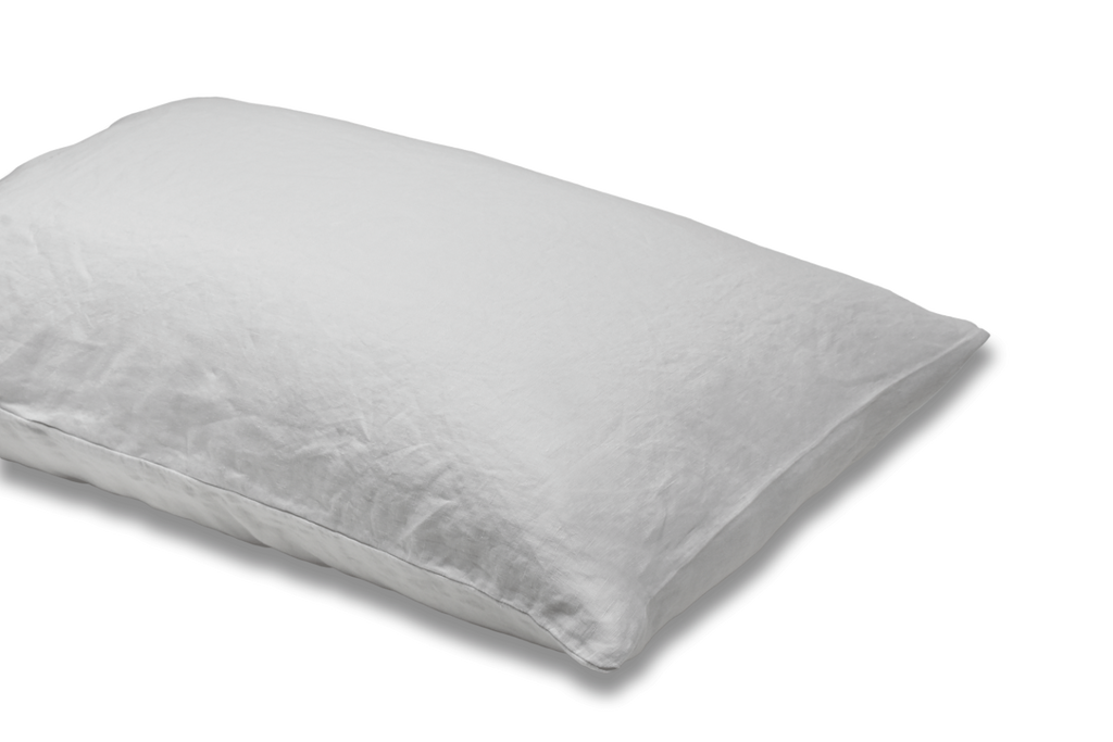 Silver Grey Linen Pillowcase Product Shot