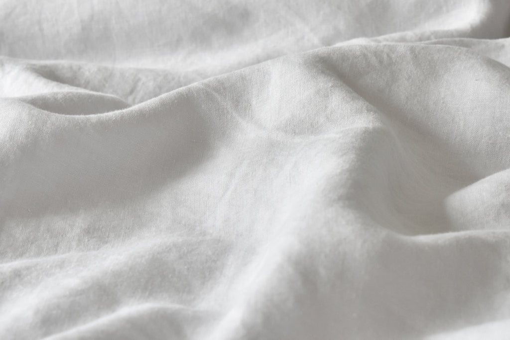 Light Grey Linen Fabric Swatch